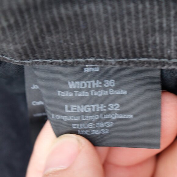 G Star Raw Jeans Men’s 36 faded Black Thys 5620 3D Super Slim Ankle Zip Denim - Picture 13 of 16